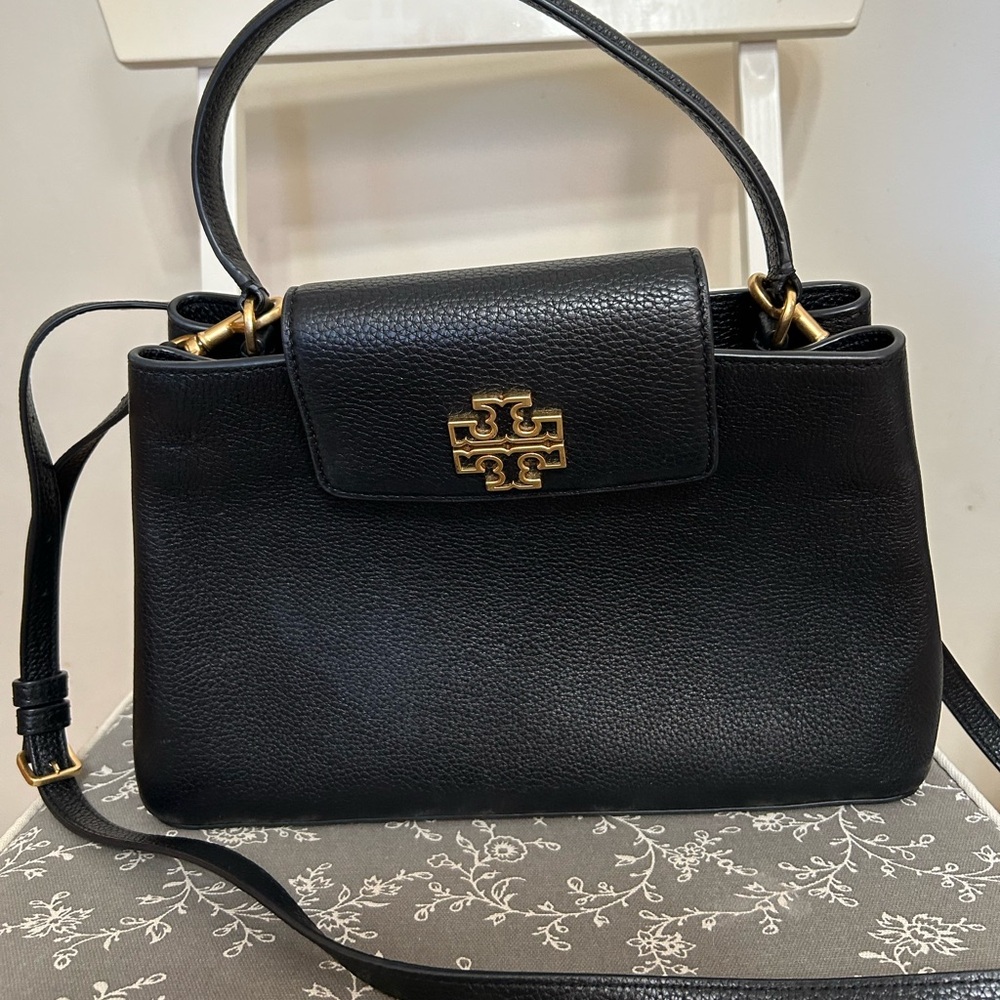 Tory Burch black leather cross-body